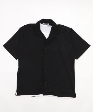 WEGO アンサンブルサッカーシャツ(SS) ブラック