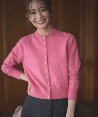 組曲 S 【WEB限定】BOREROニット カーディガン ピンク系