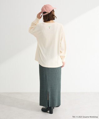 Green Parks セサミストリートミーツフルーツオブザルーム　ロンＴＥＥ Ecru