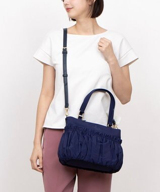 LANVIN en Bleu グラシリィ 2wayショルダーバッグ ネイビー