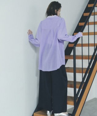 YECCA VECCA ヴィンテージサテンイージーパンツ Navy