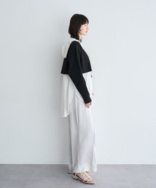 YECCA VECCA ヴィンテージサテンイージーパンツ Light Gray