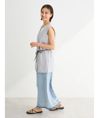 Green Parks 接触冷感　ベルト付きベスト Light Gray