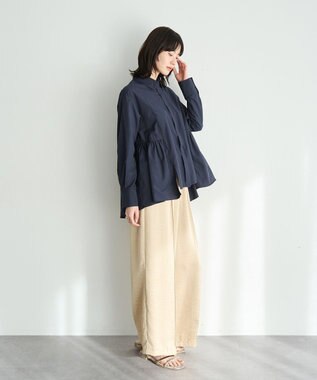 YECCA VECCA ヴィンテージサテンイージーパンツ Beige