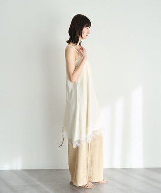 YECCA VECCA ヴィンテージサテンイージーパンツ Beige