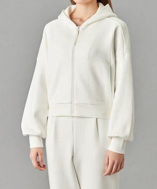 Chacott ダンボールフルジップフーディー オフホワイト