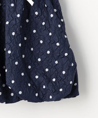 ANY KIDS 【洗濯機可能】バルーン ドットスカート ネイビー