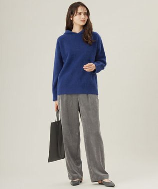 自由区 フォックスウール フーディー ブルー