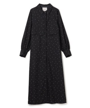 UNFILO L フライヨーク ワンピース ブラックドット