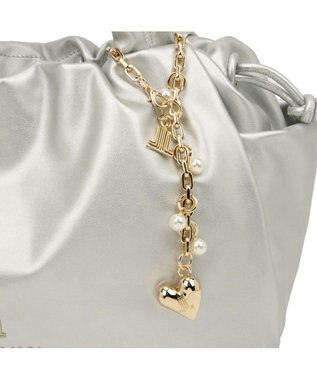 LANVIN en Bleu スフレ ハンドバッグ シルバー