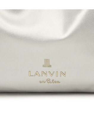 LANVIN en Bleu スフレ ハンドバッグ シルバー