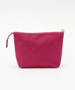 russet ラインプリントポーチ S(Z-227) Cherry