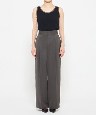 uncrave マット サテン ワイドパンツ（uncrave STANDARD） スレート