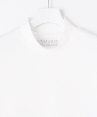 23区GOLF 【MEN】カラーブロック ドライタッチモックネックシャツ ホワイト系