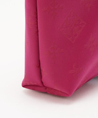 russet ラインプリントポーチ S(Z-227) Cherry