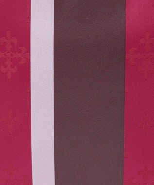 russet ラインプリントポーチ S(Z-227) Cherry