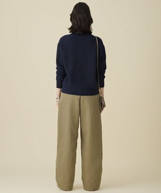 自由区 S ブークレミックスツイード ニット ネイビー