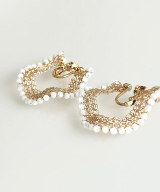 CASUMINO sweet pie 白蝶貝イヤリング gold