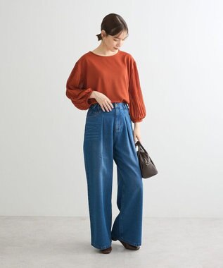 Green Parks マジョリカ袖カットプルオーバー Terracotta