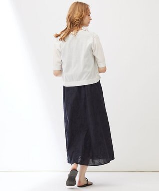 23区 【Indian Factory】フラワーエンブロイダリー ワンピース ネイビー系