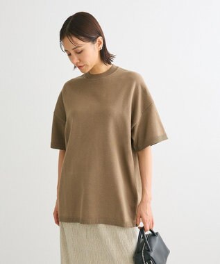 Green Parks ・ＡＮＤＳＥＡＲＣＨ　ニット５分袖プルオーバー Khaki