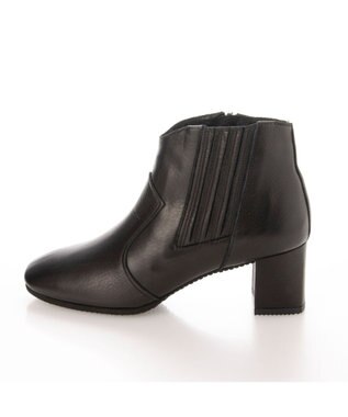 MODE ET JACOMO <D'ICI>【３E】ウエスタンタイプチャンキーヒールショートブーツ ブラック