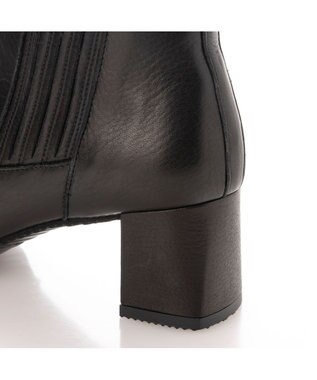 MODE ET JACOMO <D'ICI>【３E】ウエスタンタイプチャンキーヒールショートブーツ ブラック