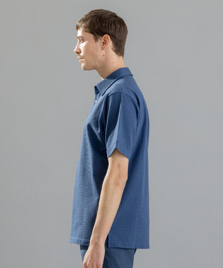 JOSEPH HOMME コンパクトサッカージャージー　ポロシャツ ダルブルー系