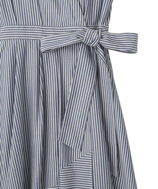 YECCA VECCA フラワーレースカシュクールワンピース Stripe