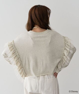 Green Parks ミッキー＆フレンズ／袖フリルショート丈ＴＥＥ Oatmeal