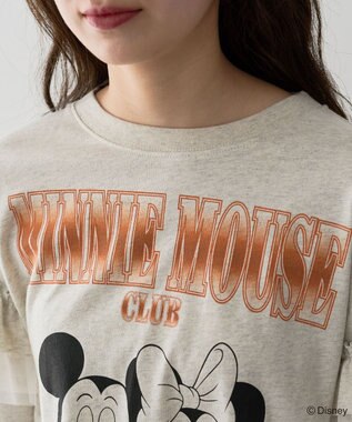 Green Parks ミッキー＆フレンズ／袖フリルショート丈ＴＥＥ Oatmeal