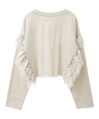 Green Parks ミッキー＆フレンズ／袖フリルショート丈ＴＥＥ Oatmeal