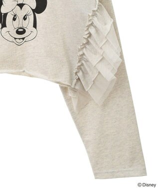 Green Parks ミッキー＆フレンズ／袖フリルショート丈ＴＥＥ Oatmeal