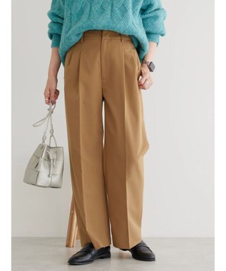 AMERICAN HOLIC 美・美・美あったかタックワイドパンツ Camel