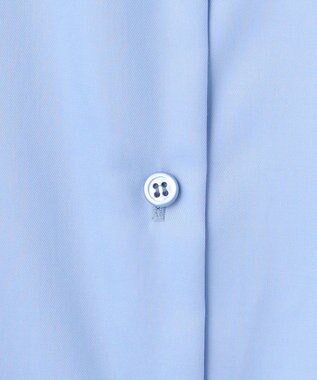 ICB 【洗える】 コットンサテンシャーティング シャツ サックスブルー系