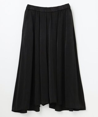 ANY 【ウエストゴム】ダルサテン スカーチョ ブラック