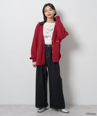 earth music&ecology Ｖｉｌｌａｉｎｓ　ジャファー／ニットカーディガン Red