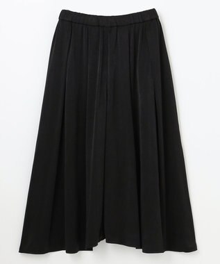 ANY 【ウエストゴム】ダルサテン スカーチョ ブラック