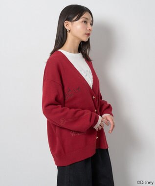 earth music&ecology Ｖｉｌｌａｉｎｓ　ジャファー／ニットカーディガン Red