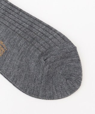 J.PRESS MEN 【カジュアル】ウールリブソックス グレー系