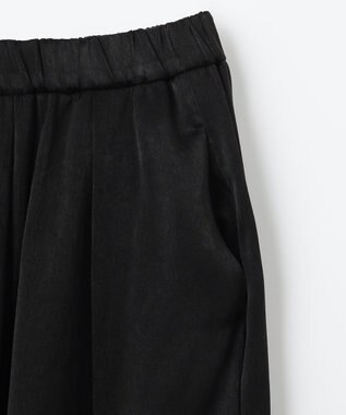 ANY 【ウエストゴム】ダルサテン スカーチョ ブラック