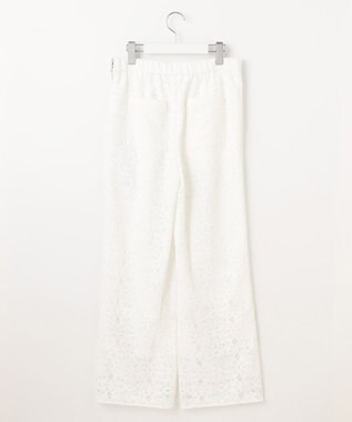 自由区 【カタログ掲載・洗える】フラワータイルレース パンツ オフホワイト