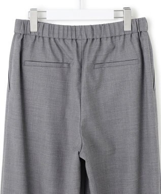 23区 L 【洗える】ナチュラルストレッチサキソニー ベイカー ドロスト パンツ グレー系