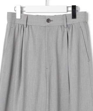 23区 【Oggi3月号掲載/セットアップ対応】ライトクロス ワイドパンツ ライトグレー系