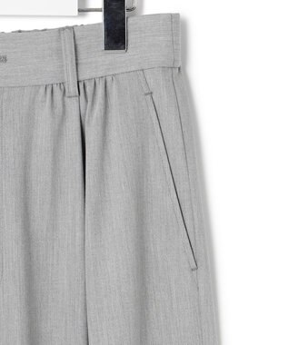 23区 【Oggi3月号掲載/セットアップ対応】ライトクロス ワイドパンツ ライトグレー系