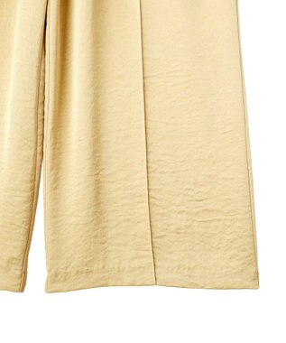 YECCA VECCA ヴィンテージサテンイージーパンツ Beige
