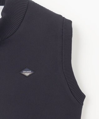 23区GOLF 【MEN】【ウォッシャブル】リバーシブル ニットベスト ネイビー系