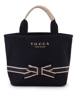 TOCCA BOW BRIDGE CANVAS TOTE トートバッグ ブラック系