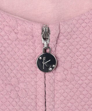 組曲 KIDS 【90-100㎝】フラワーキルト パーカー ラベンダー