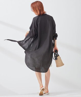 WEB/一部店舗限定】 LIBECO LINEN チュニックシャツ / 23区